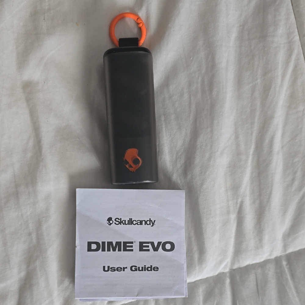 Skullcandy Dime Evo Earbuds - Black with Orange Highlights